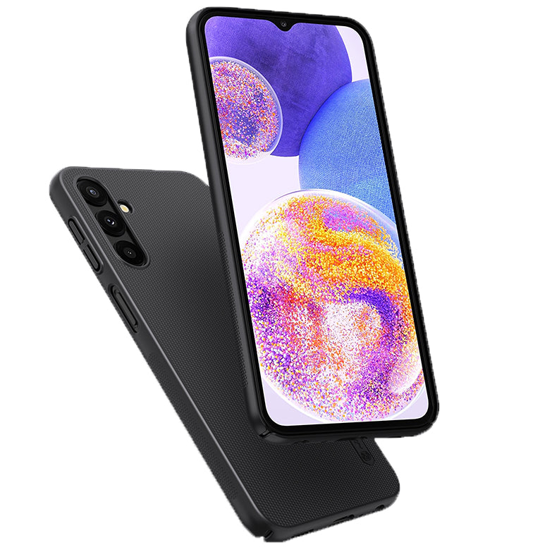 Schutzhülle Nillkin Super Frosted Shield für Galaxy A24 4G, Schwarz