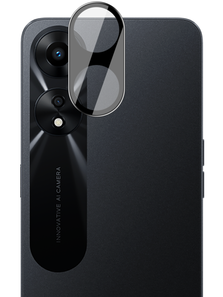 Gehärtetes Glas für die Kamera Bizon Glass Silk Lens für Oppo A78 5G, 2 Stück