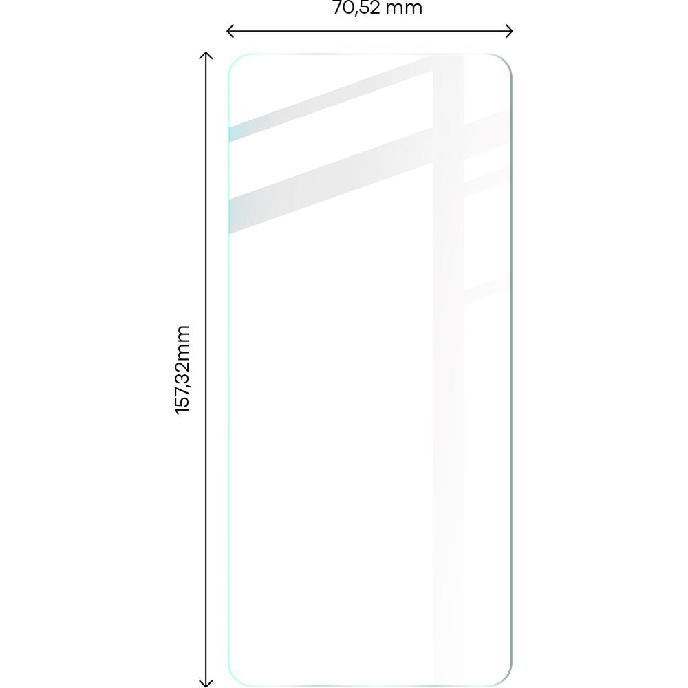 Gehärtetes Glas Bizon Glass Clear - 3 Stück + Kameraschutz, Xiaomi 12T