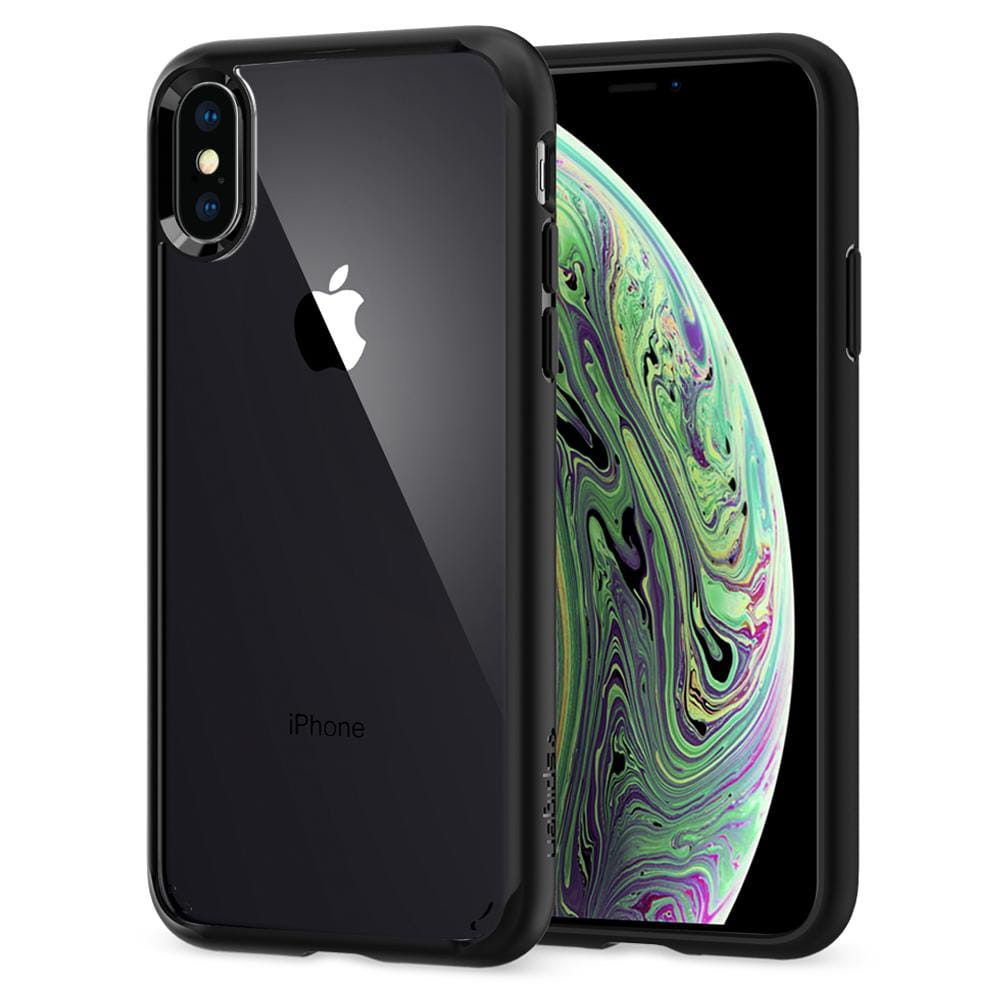 Schutzhülle Spigen Ultra Hybrid iPhone Xs / X schwarz