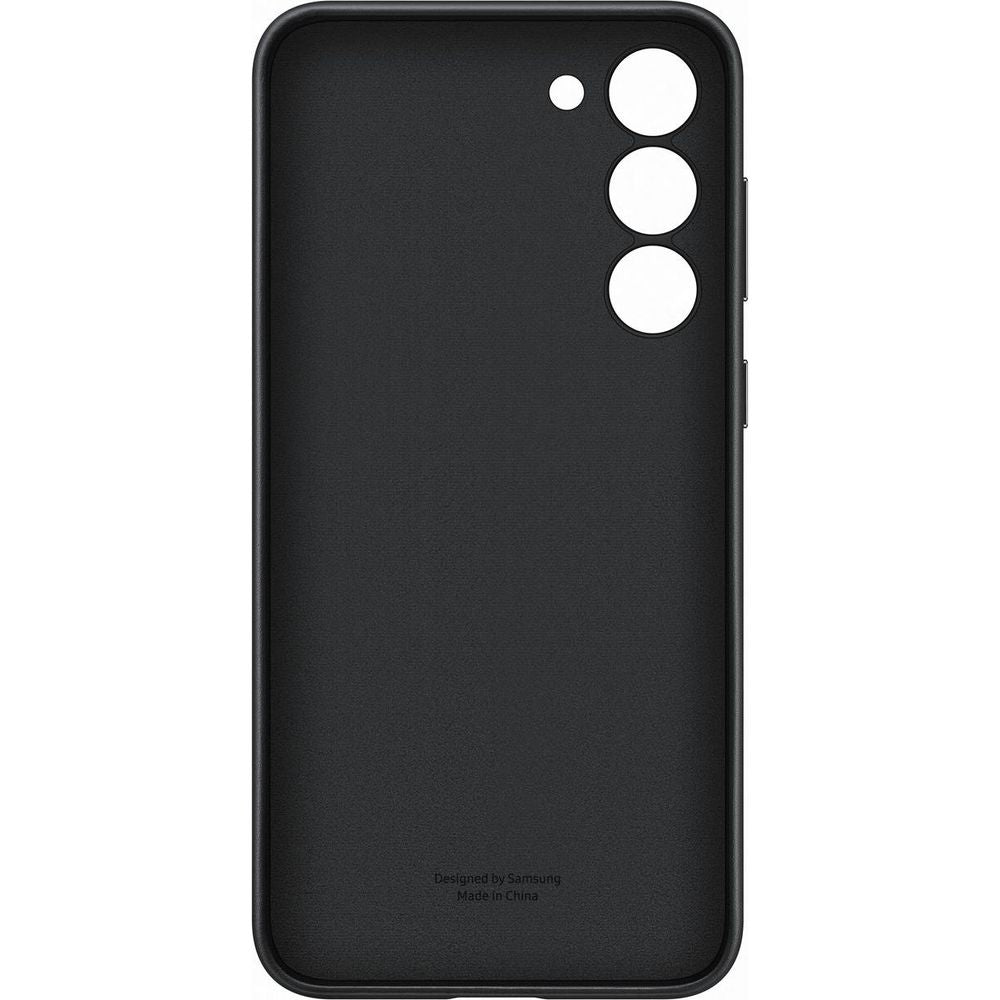 Schutzhülle Samsung Leather Cover für Galaxy S23 Plus, Schwarz