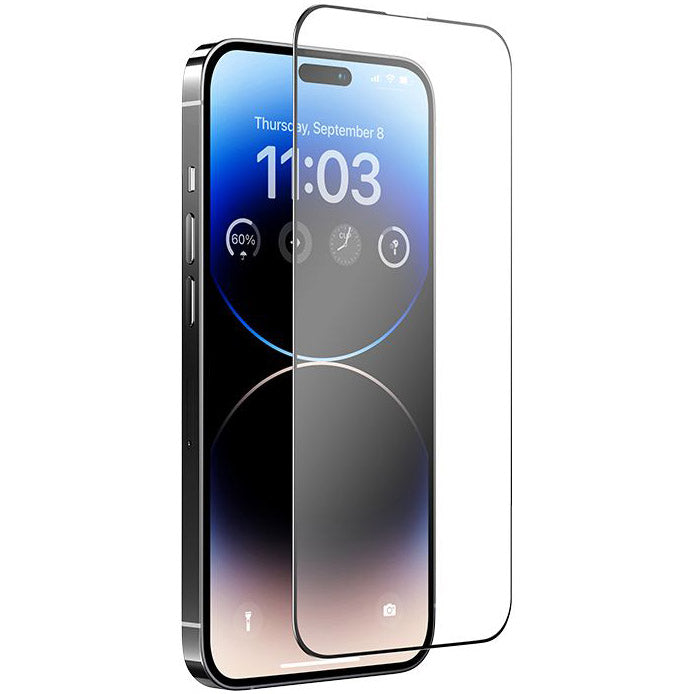 Glas Benks V Pro Screen Protector Matte für iPhone 14 Pro Max, schwarzer Rahmen