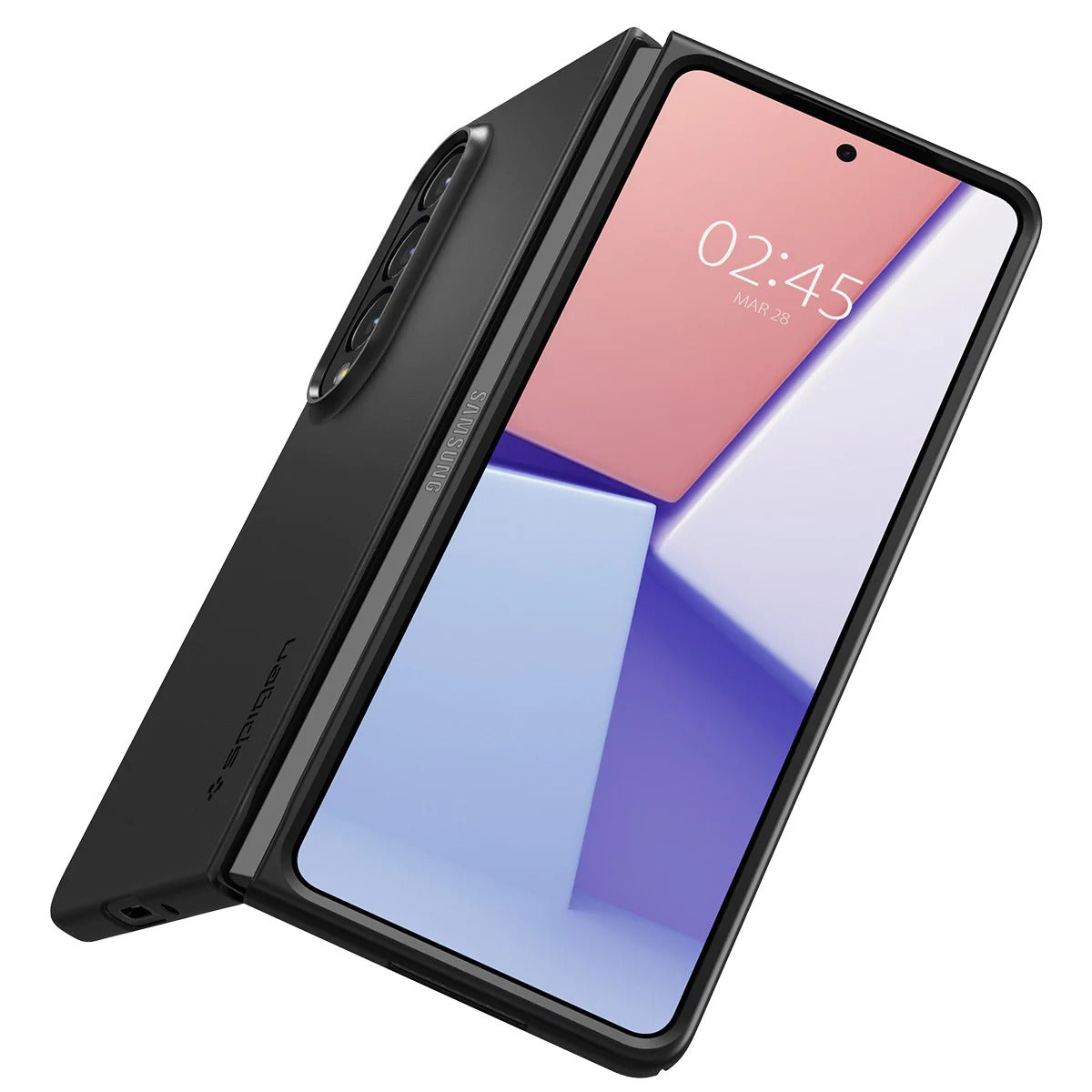 Schutzhülle Spigen Air Skin für Galaxy Z Fold4, Schwarz