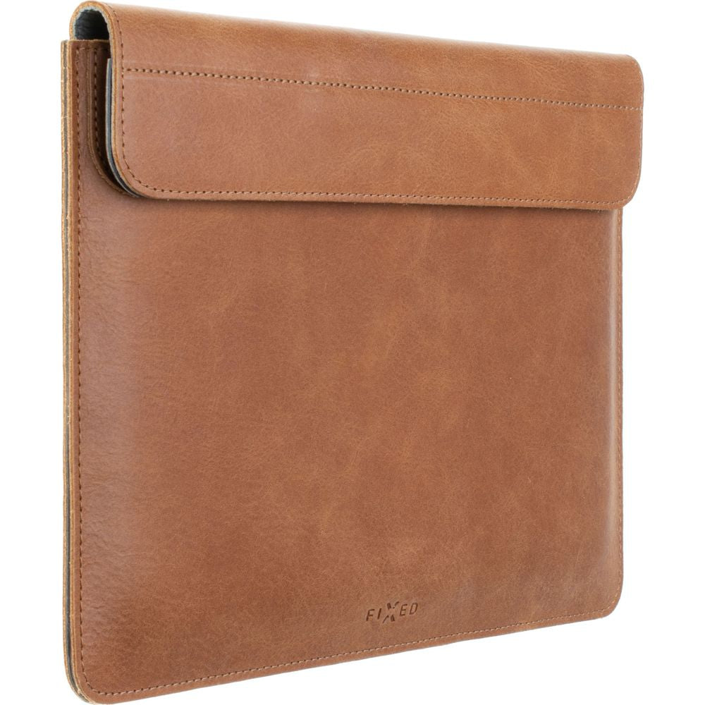 Leder-Schutzhülle Fixed Oxford für MacBook Air 13.6" M3/M2, Braun