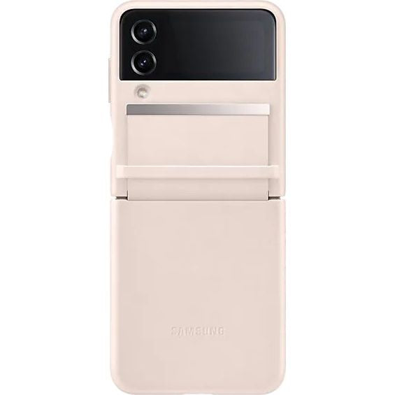 Schutzhülle Samsung Flap Leather Cover für Galaxy Z Flip4, Pfirsichfarbe