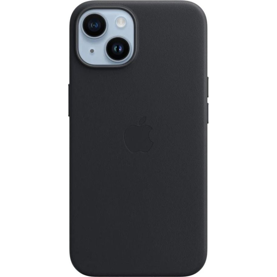 Schutzhülle Apple Leather Case MagSafe für iPhone 14, Schwarz