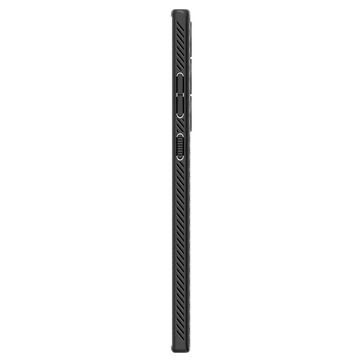 Schutzhülle Spigen Liquid Air für Galaxy S23 Ultra, Schwarz