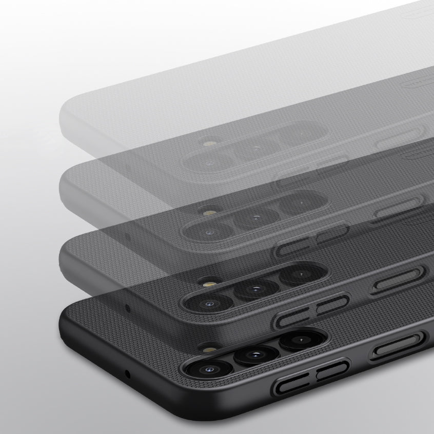 Schutzhülle Nillkin Super Frosted Shield für Galaxy A24 4G, Schwarz