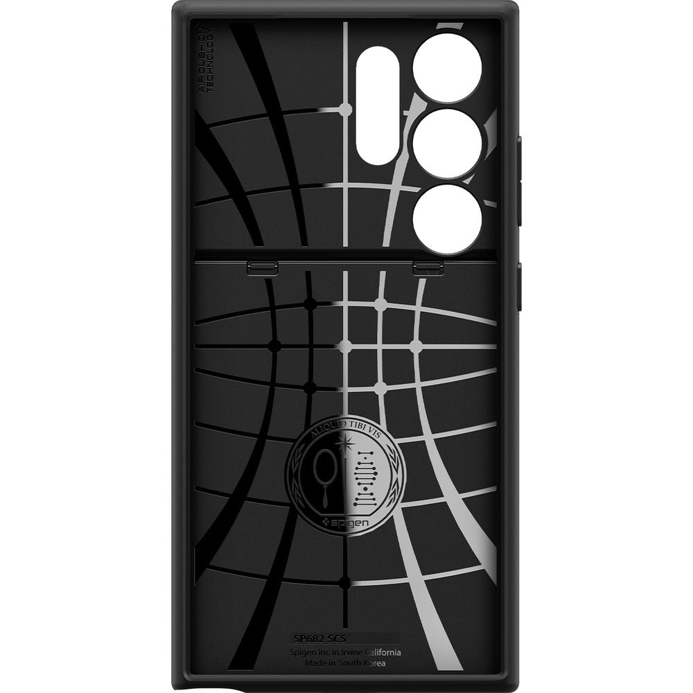 Schutzhülle für Galaxy S24 Ultra, Spigen Slim Armor CS, Schwarz