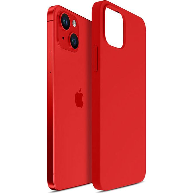 Schutzhülle 3mk Hardy Silicone MagCase MagSafe für iPhone 14, Rot