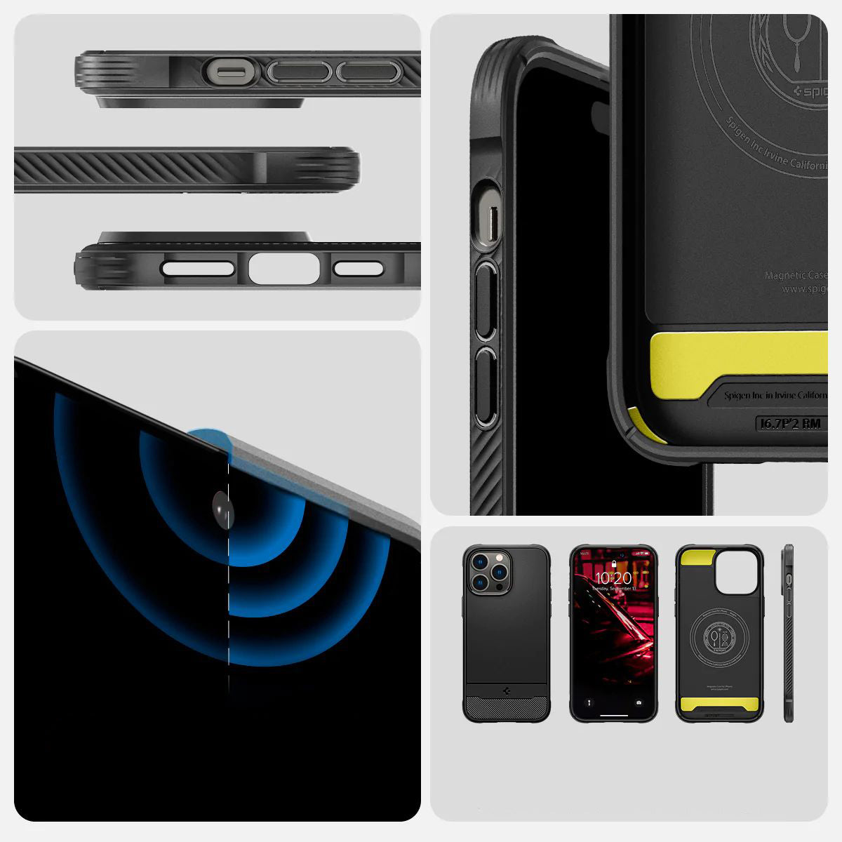Schutzhülle Spigen Rugged Armor Mag mit MagSafe für iPhone 14 Pro Max