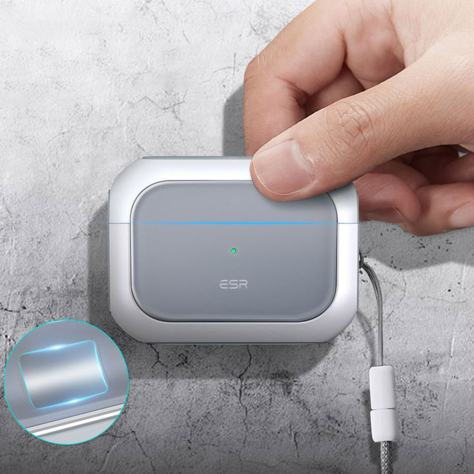 Schutzhülle ESR Orbit HaloLock MagSafe für AirPods Pro 1 / 2, Weiß
