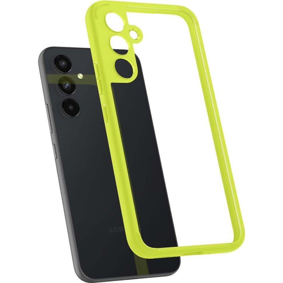 Schutzhülle Spigen Ultra Hybrid für Galaxy A54 5G, Transparent/Limette