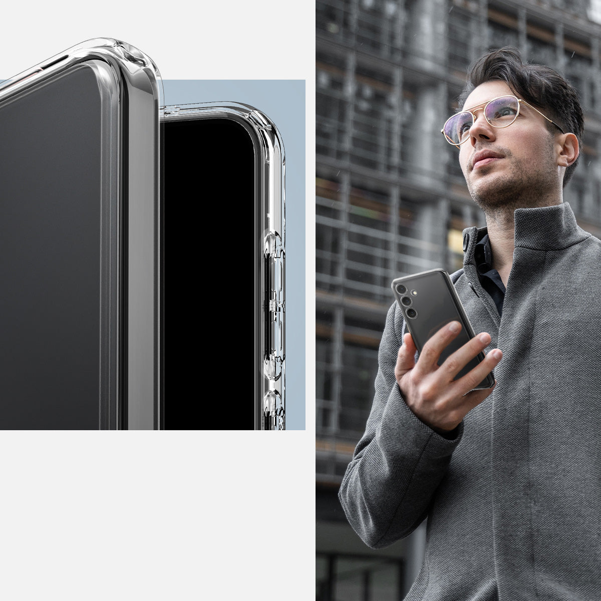 Schutzhülle für Galaxy S24, Spigen Ultra Hybrid, Transparent