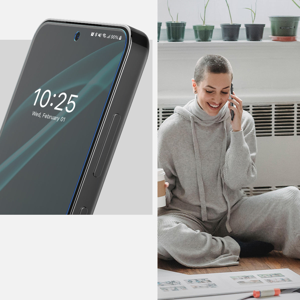 Folie für die Schutzhülle für Galaxy S24, Spigen Neo Flex Solid 2-Pack