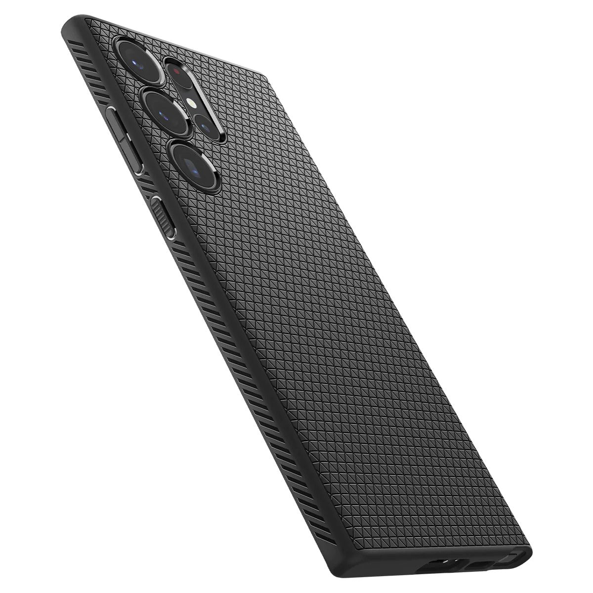 Schutzhülle Spigen Liquid Air für Galaxy S23 Ultra, Schwarz