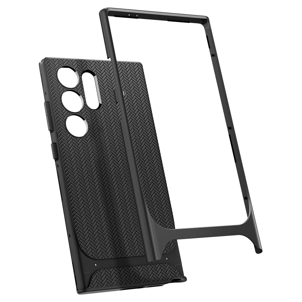 Schutzhülle für Galaxy S24 Ultra, Spigen Neo Hybrid, Schwarz