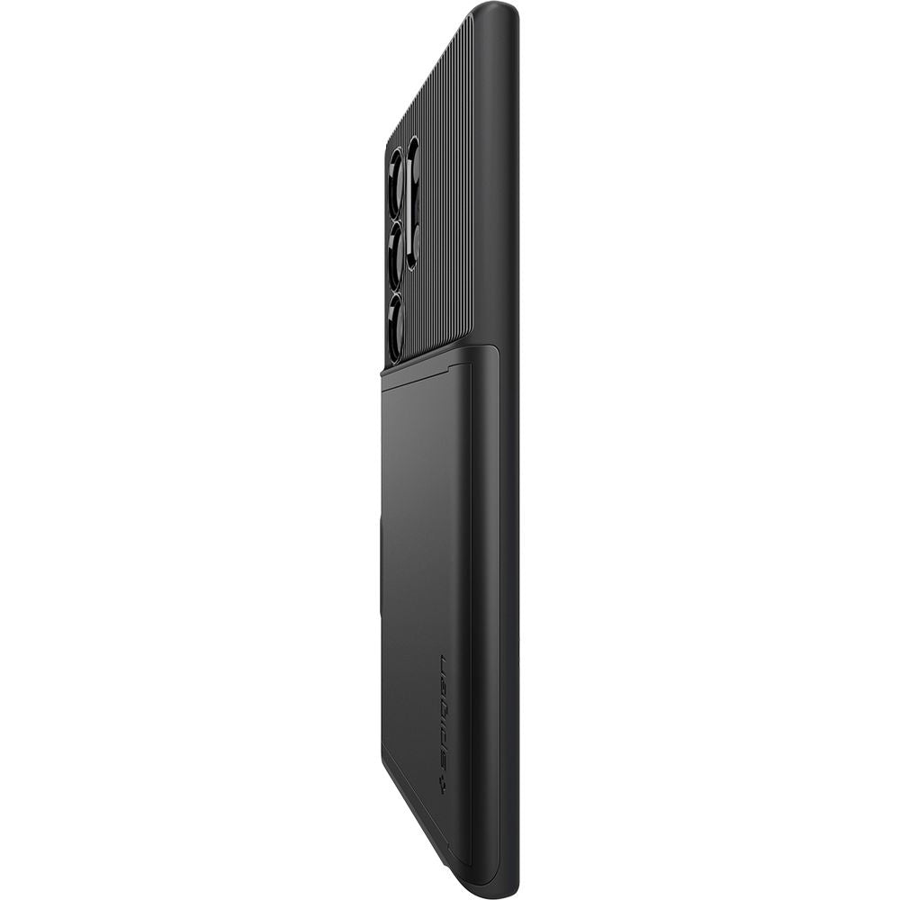 Schutzhülle für Galaxy S24 Ultra, Spigen Slim Armor CS, Schwarz