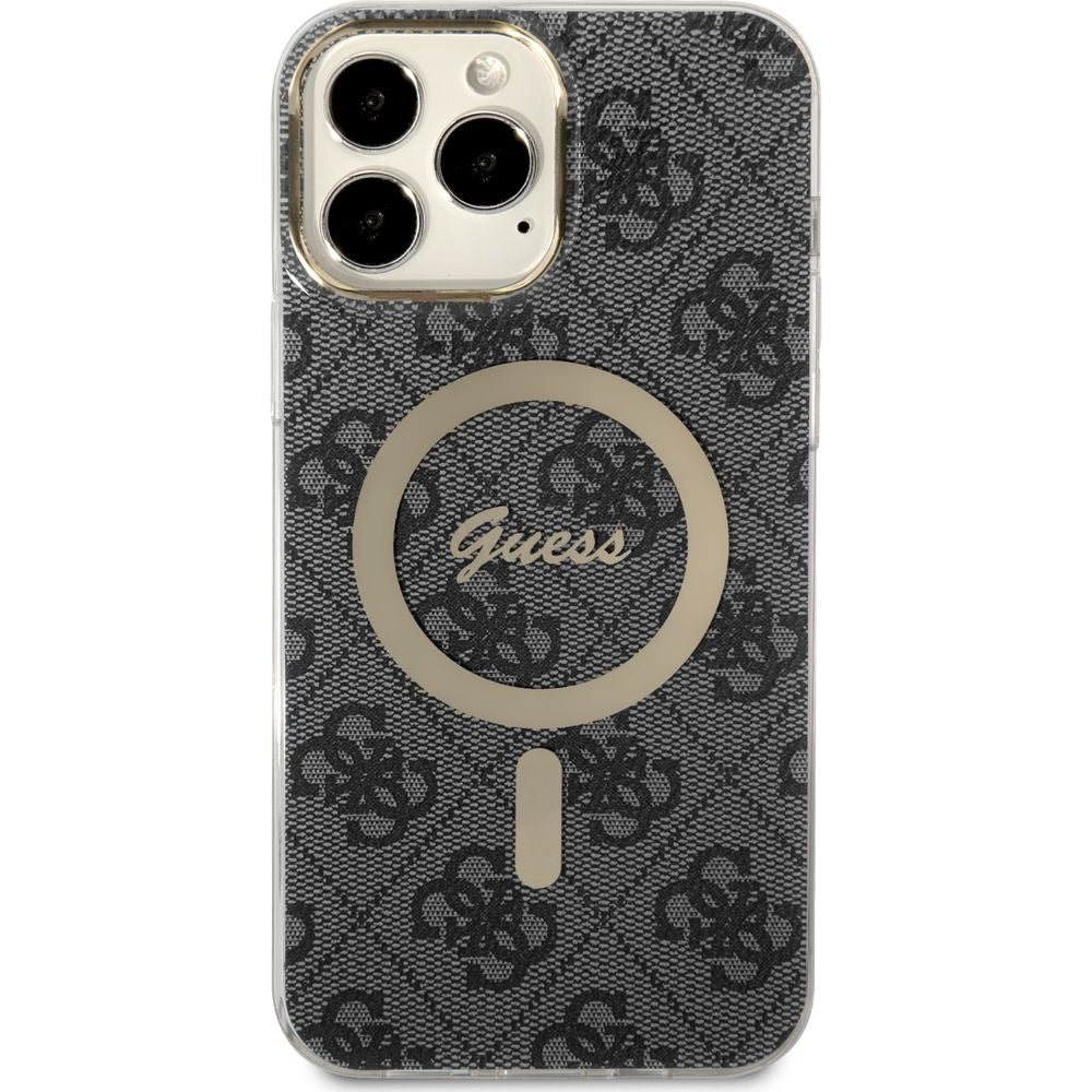 Guess Hardcase 4G MagSafe Tasche für iPhone 13 Pro Max, schwarz