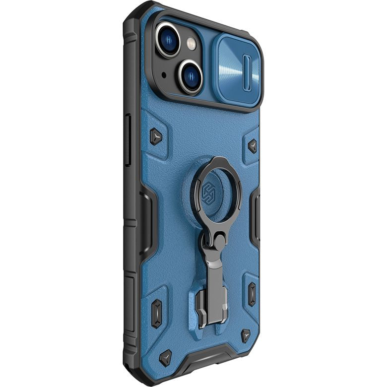 Schutzhülle Nillkin CamShield Armor Pro Magnetic für iPhone 14 Plus, Blau