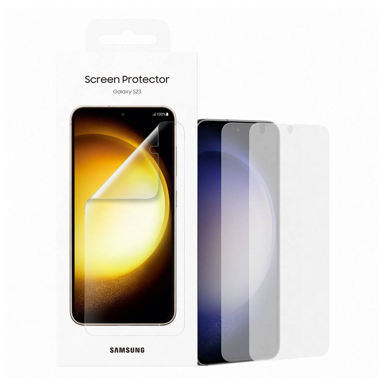 Displayschutzfolie Samsung Screen Protector für Galaxy S23 5G, 2 Stück