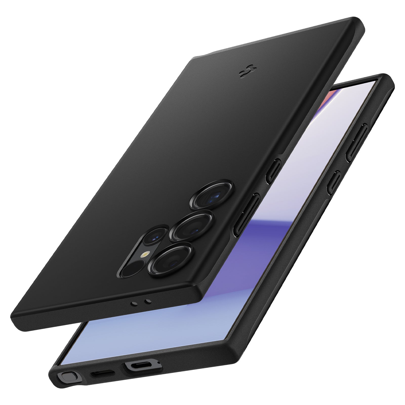 Schutzhülle für Galaxy S24 Ultra, Spigen Thin Fit, Schwarz