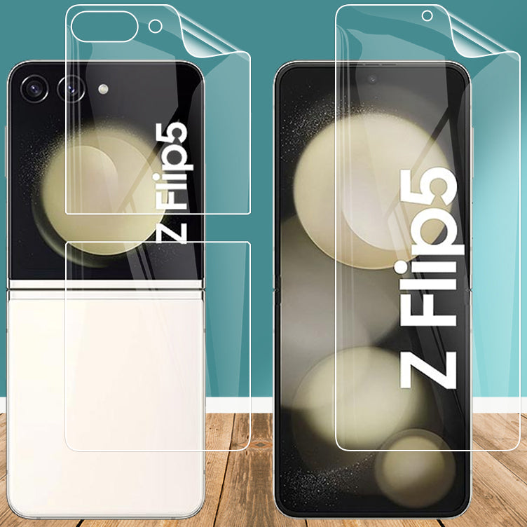 Hydrogel Folie für Display und Rückseite Bizon Glass Hydrogel, Galaxy Z Flip5, 2 Stück