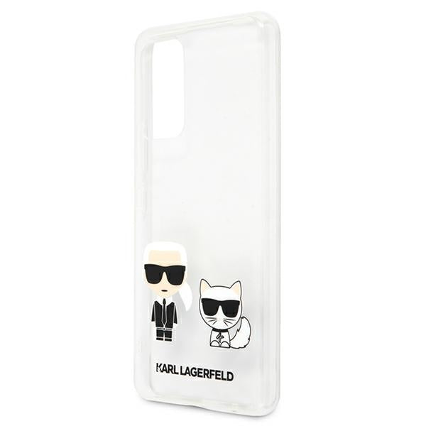 Schutzhülle Karl Lagerfeld Karl & Choupette für Galaxy A53 5G, transparent