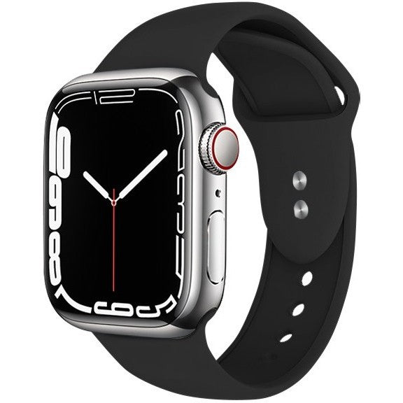 Armband Crong Sport Liquid Band für Apple Watch 42/41/40/38 mm, Schwarz