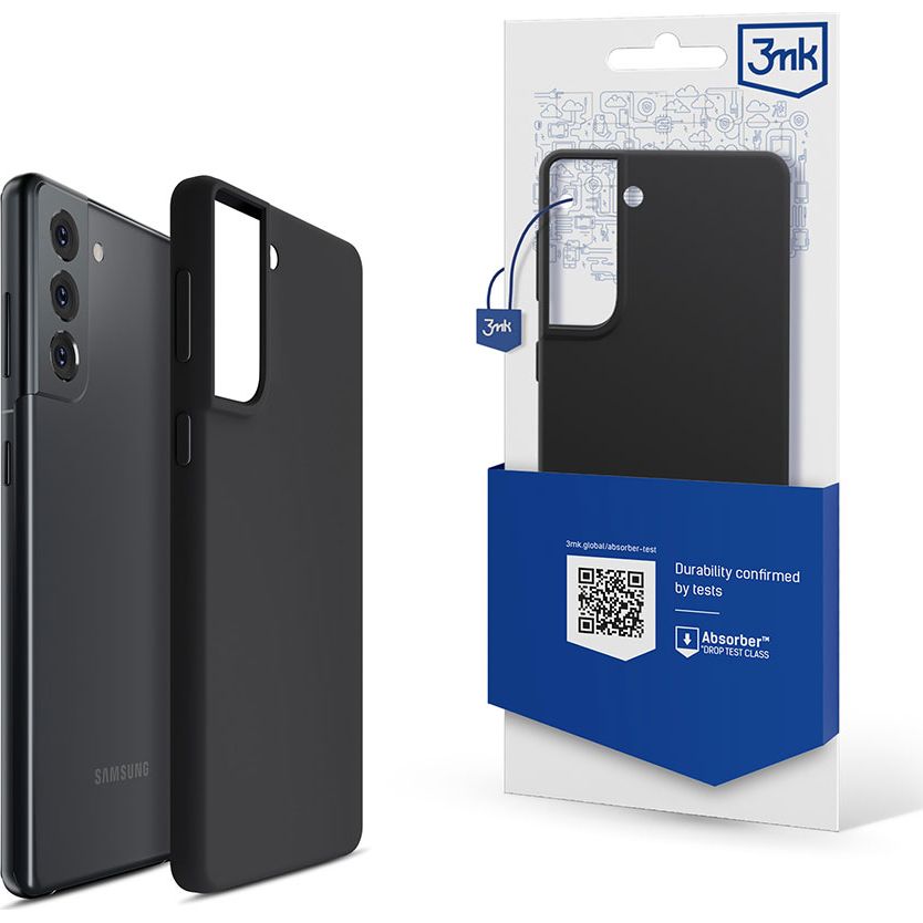 Schutzhülle 3mk Silicone Case für S22 Plus 5G, Schwarz