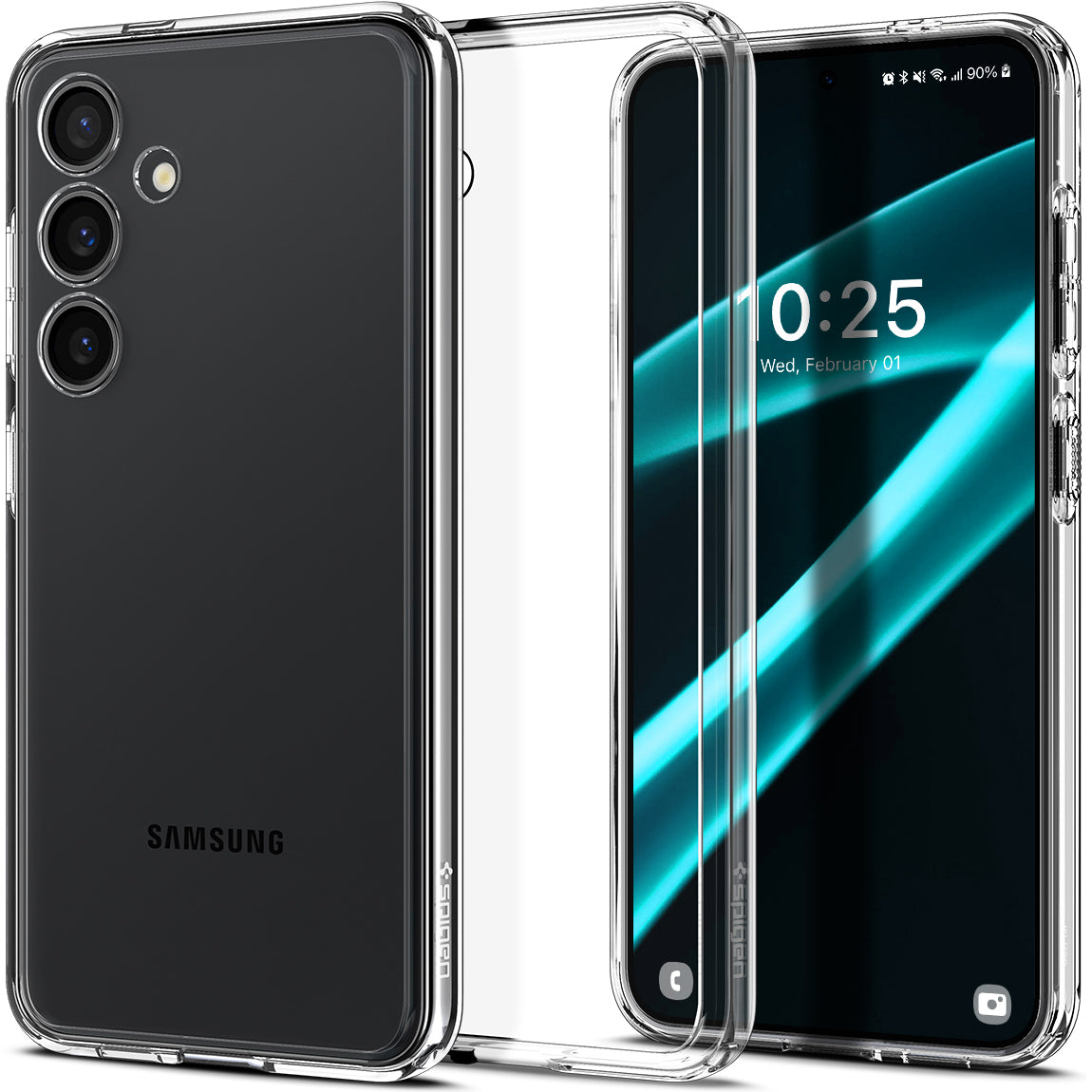 Schutzhülle für Galaxy S24 Plus, Spigen Ultra Hybrid, Transparent