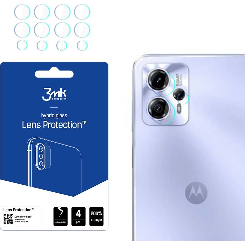 Objektivschutz 3mk Lens Protection für Motorola Moto G13 / G23, 4 Sätze