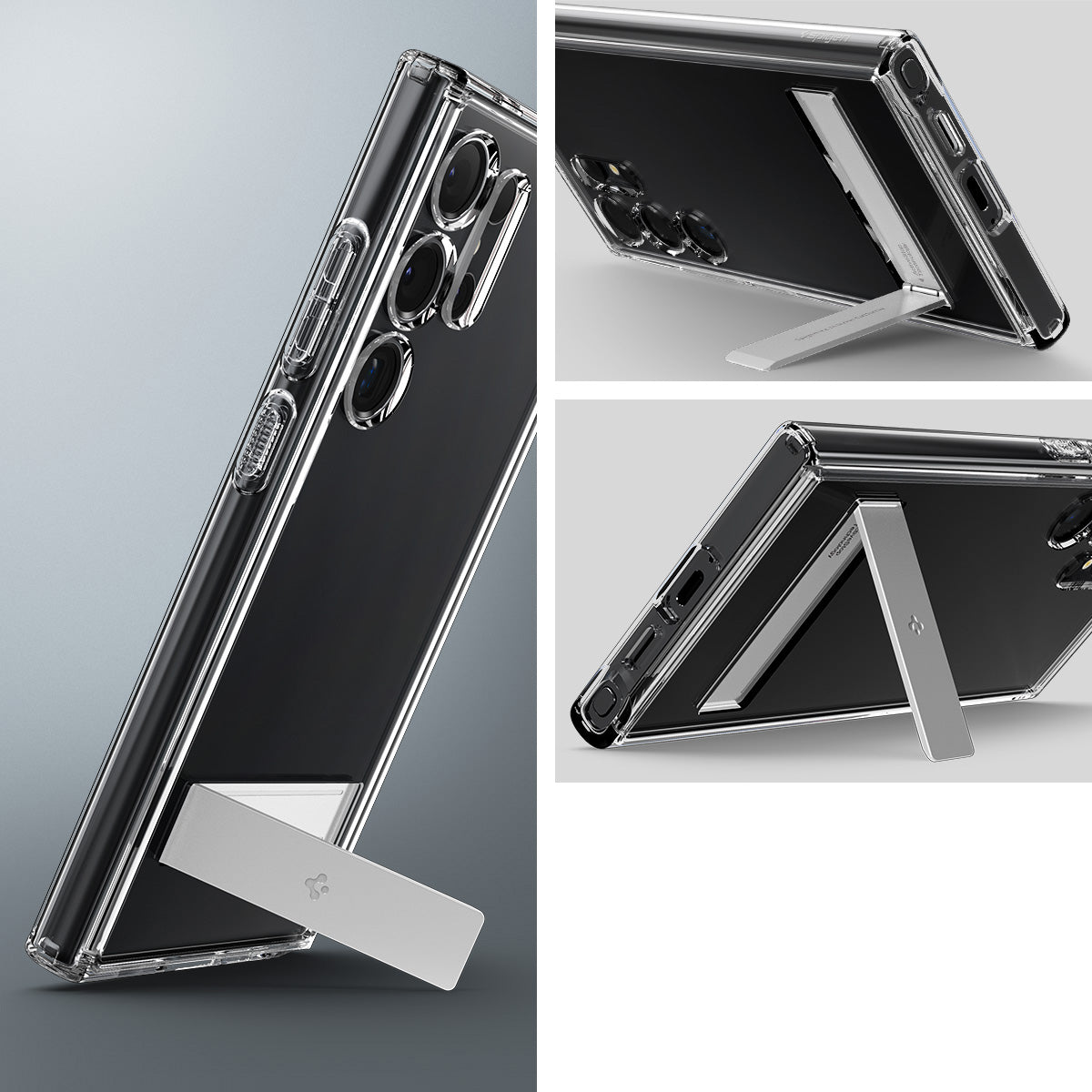 Schutzhülle für Galaxy S24 Ultra, Spigen Ultra Hybrid S, Transparent