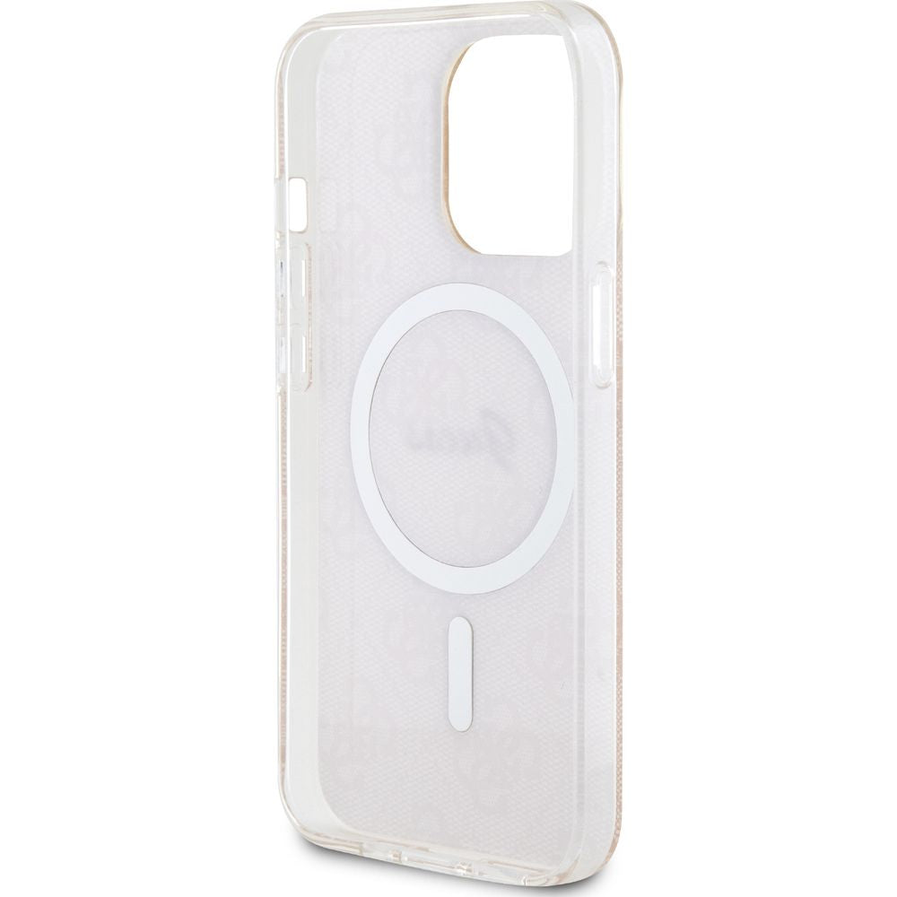 Guess Hardcase 4G MagSafe Tasche für iPhone 13 Pro, Rosa