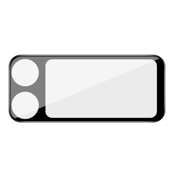 Gehärtetes Glas für die Kamera Bizon Glass Lens für Galaxy Z Flip4, 2 Stück