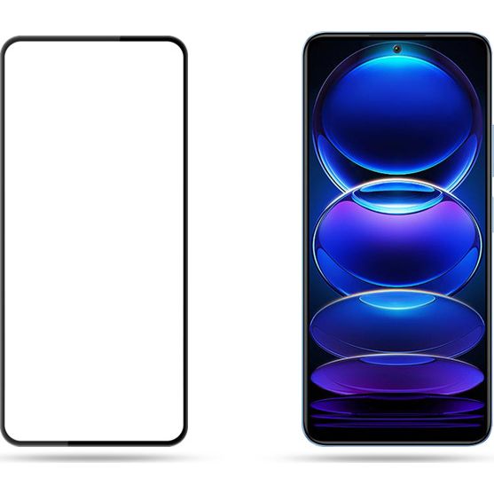 Gehärtetes Glas Mocolo TG+ Full Glue für Redmi Note 12 Pro 5G / Note 12 Pro+ 5G, schwarzer Rahmen