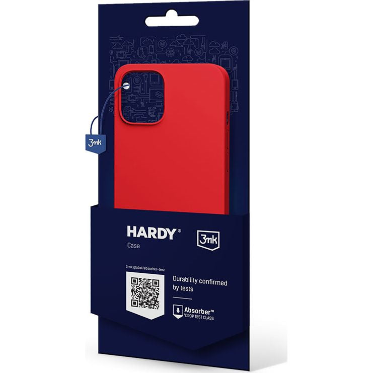 Schutzhülle 3mk Hardy Silicone MagCase MagSafe für iPhone 14, Rot