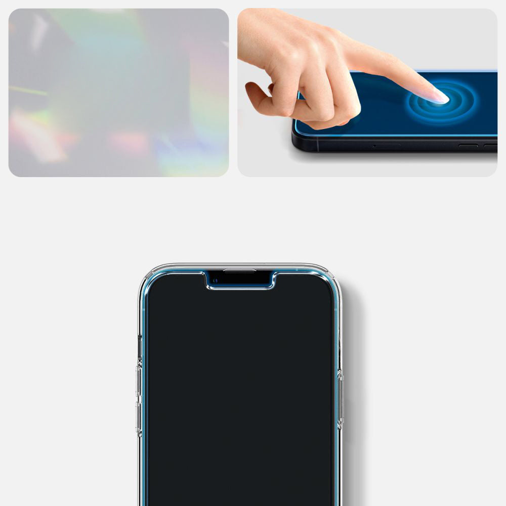 Schutzhülle + 2x Glas Spigen Crystal Pack für iPhone 14 Plus, Transparent