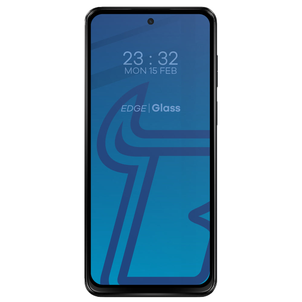 Gehärtetes Glas Bizon Glass Edge 2 für Moto G13 / G23 / G53 5G, Schwarz
