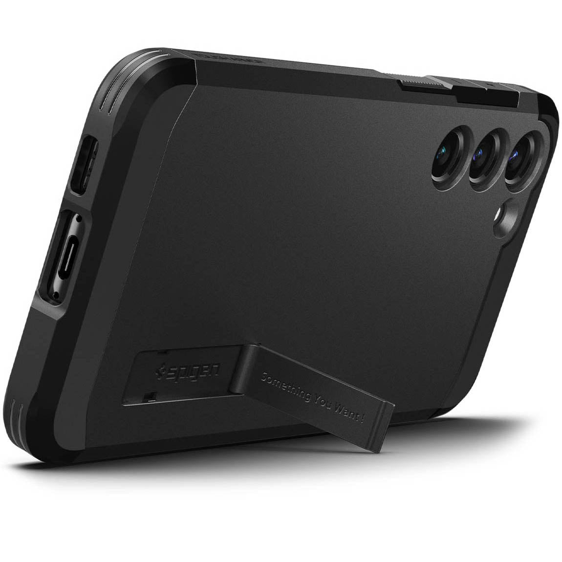 Schutzhülle Spigen Tough Armor für Galaxy S23 Plus, Schwarz