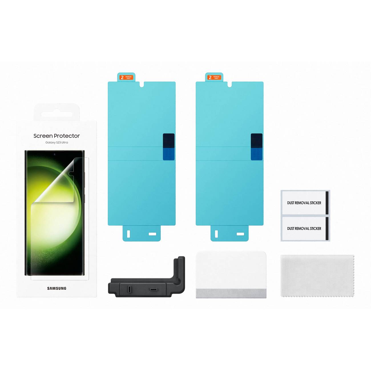 Displayschutzfolie Samsung Screen Protector für Galaxy S23 Ultra, 2 Stück