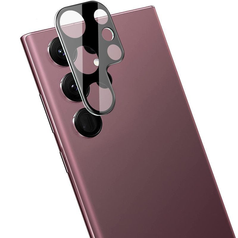 Gehärtetes Glas für die Kamera Bizon Glass Silk Lens für Galaxy S23 Ultra, 2 Stück