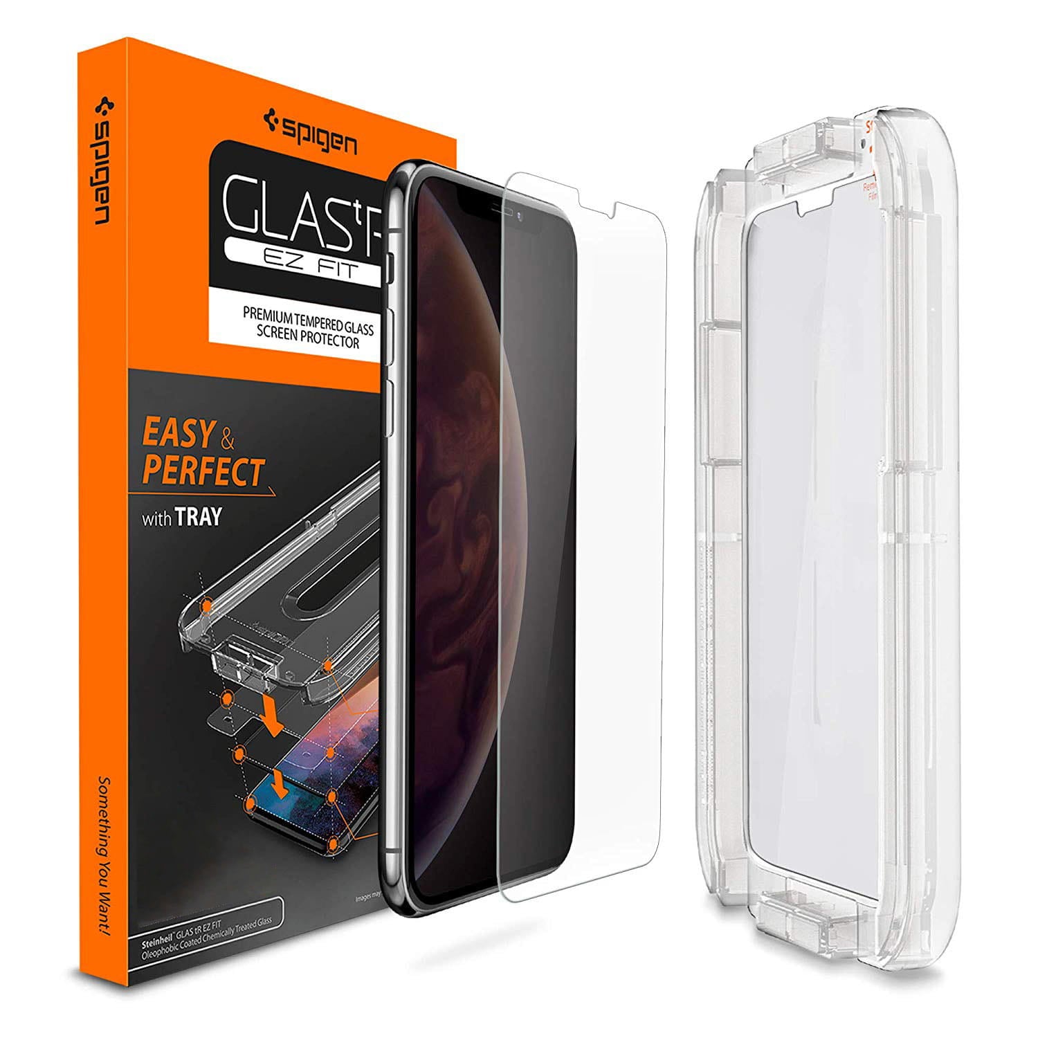 Glas für die Schutzhülle Spigen Glas.tR EZ Fit HD iPhone XR