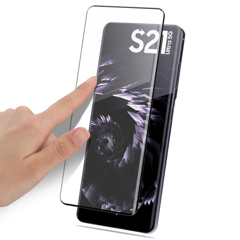 Gehärtetes Glas Mocolo TG+ FG 3D für Galaxy S21 Ultra schwarzer Rahmen