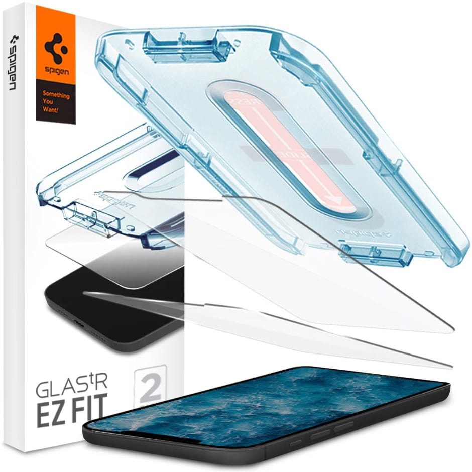 Glas für die Schutzhülle Spigen Glas.tR EZ Fit 2-Pack iPhone 12 / 12 Pro