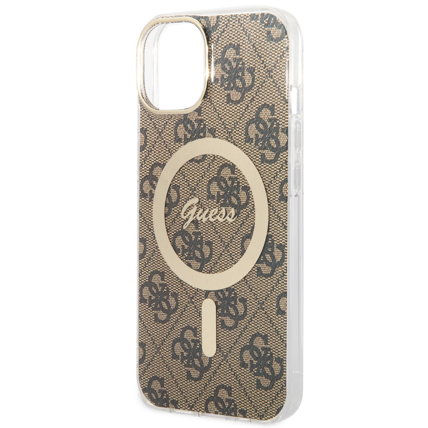 Guess Hardcase 4G MagSafe Tasche für iPhone 14, braun