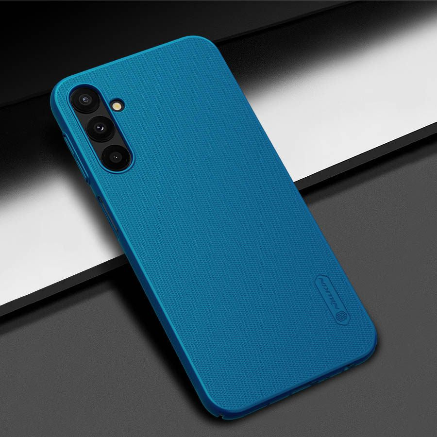 Schutzhülle Nillkin Super Frosted Shield für Galaxy A24 4G, Blau