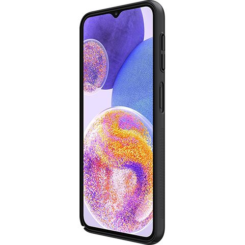 Schutzhülle Nillkin Super Frosted Shield für Galaxy A24 4G, Schwarz
