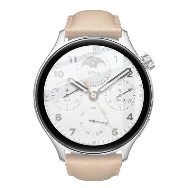 Hybrides Glas Bizon Glass Watch Edge Hybrid für Galaxy Watch Xiaomi Watch S1 Pro, Schwarz