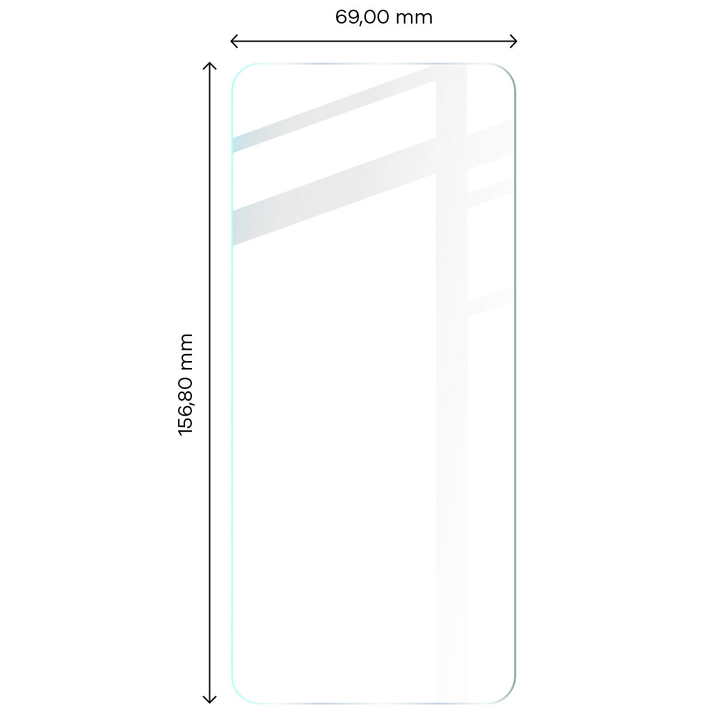 Gehärtetes Glas Bizon Glass Clear 2 - 3 Stück + Kameraschutz, Poco X5